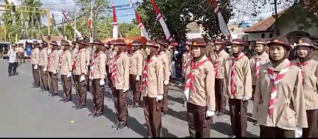 Kwarcab Pramuka Kota Bima Gelar Lomba Gerak Jalan Indah, 272 Regu Berpartisipasi